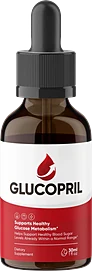 A bottle of GlucoPril
