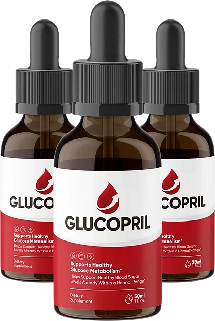 Three bottles of GlucoPril